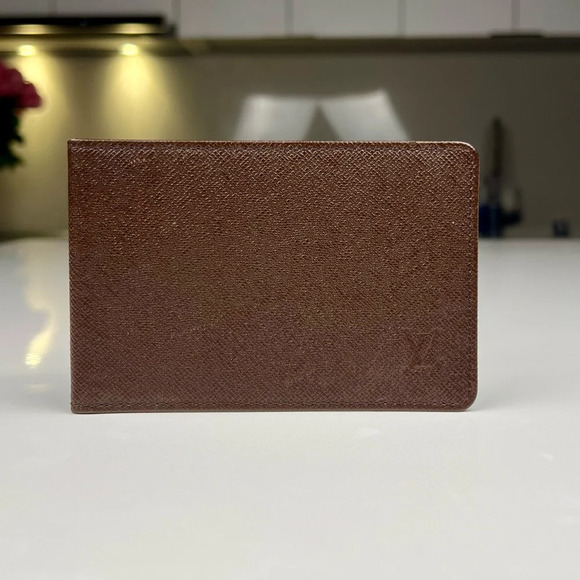 Louis Vuitton Handbags - Louis Vuitton ID card case Brown Taiga Wallet